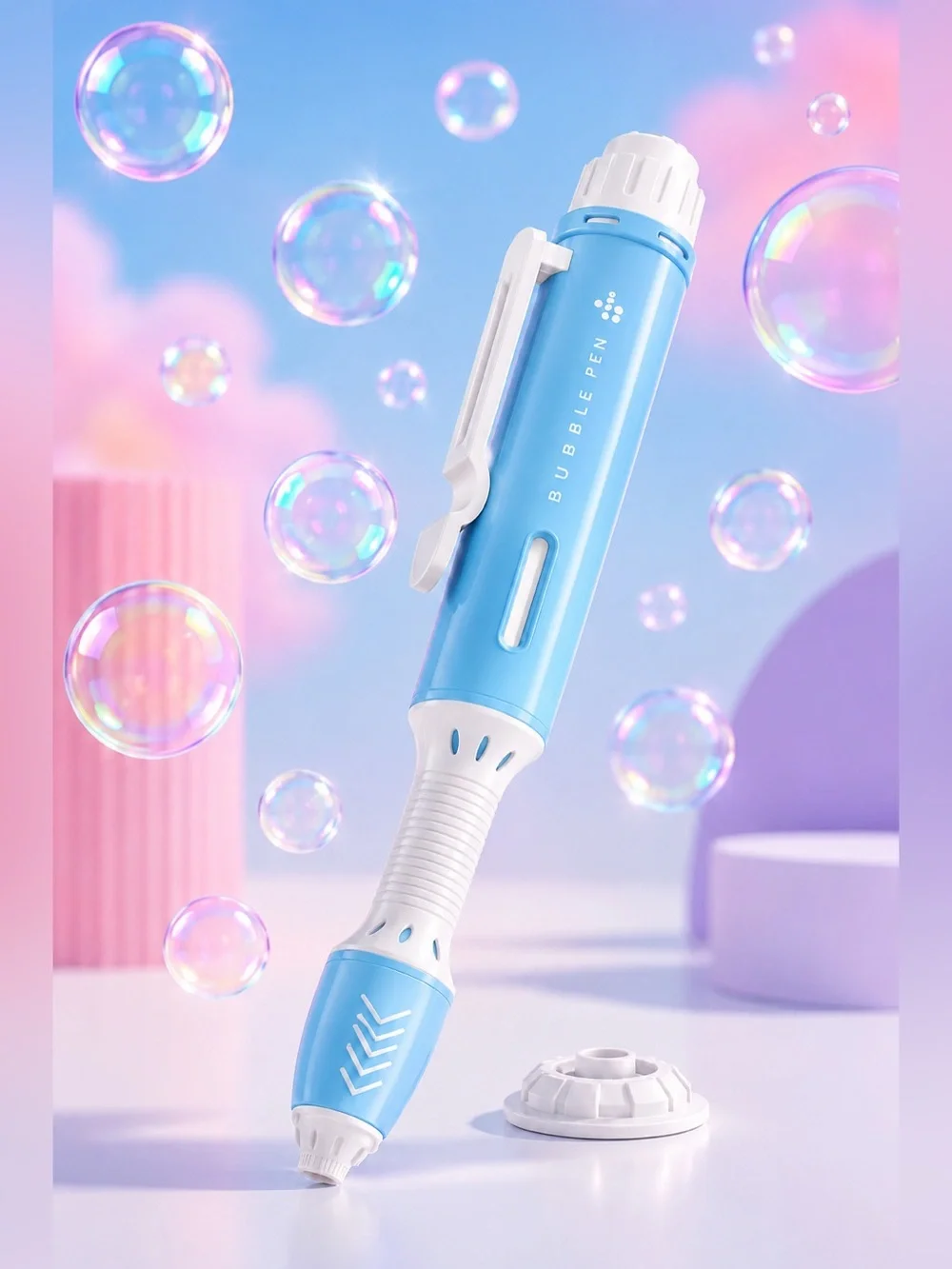 Magic Bubble Pen Bath Toy for Kids - Blue